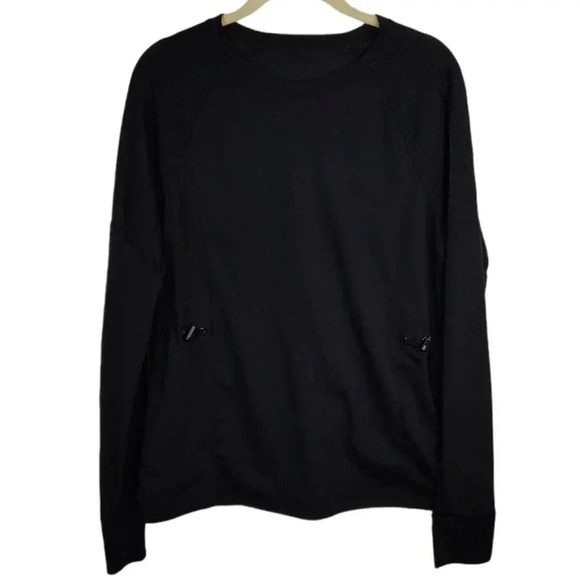 Fabletics Lana Black Cinched Waist Long Sleeve Size Large - Picture 2 of 11